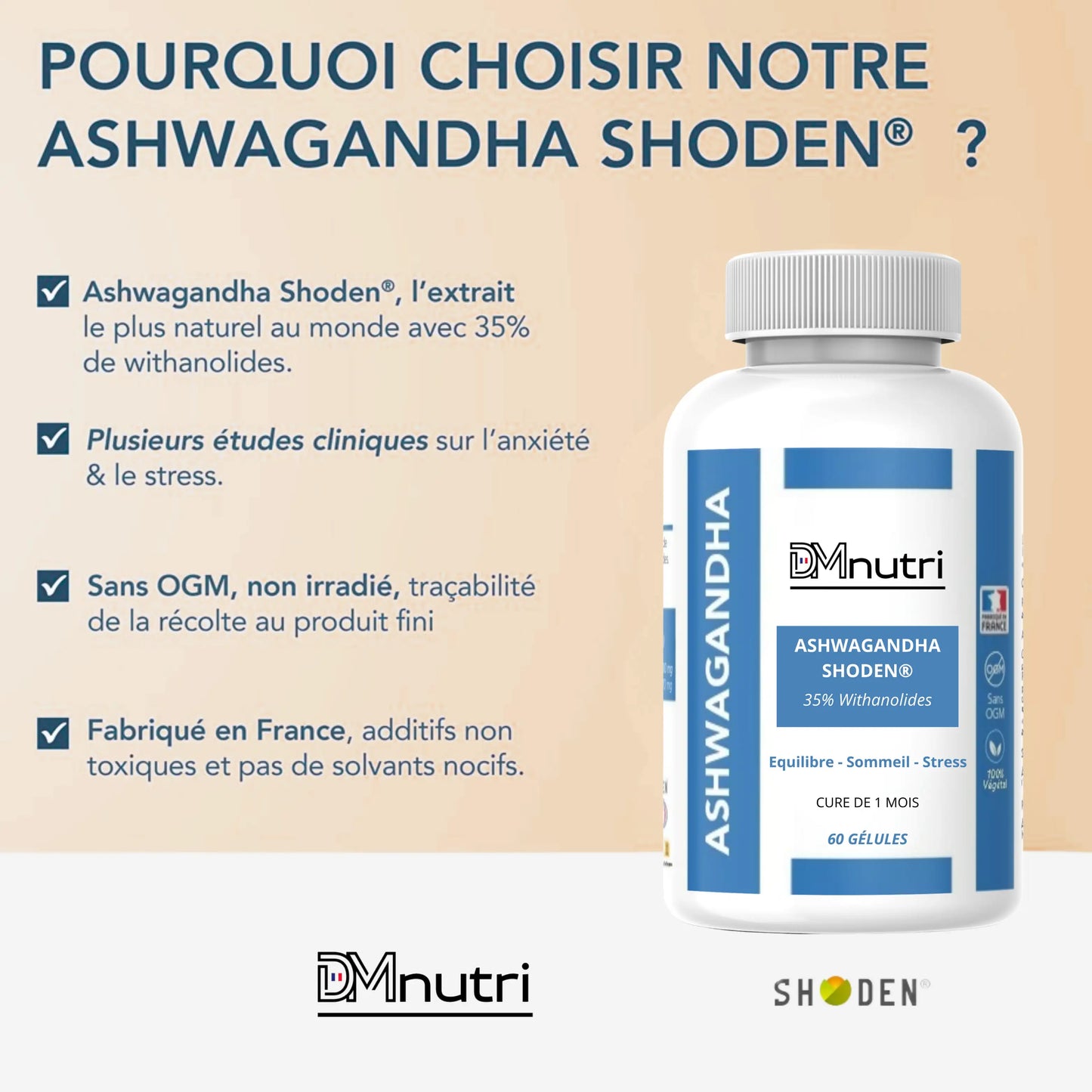 Ashwagandha Shoden® – Sérénité et vitalité